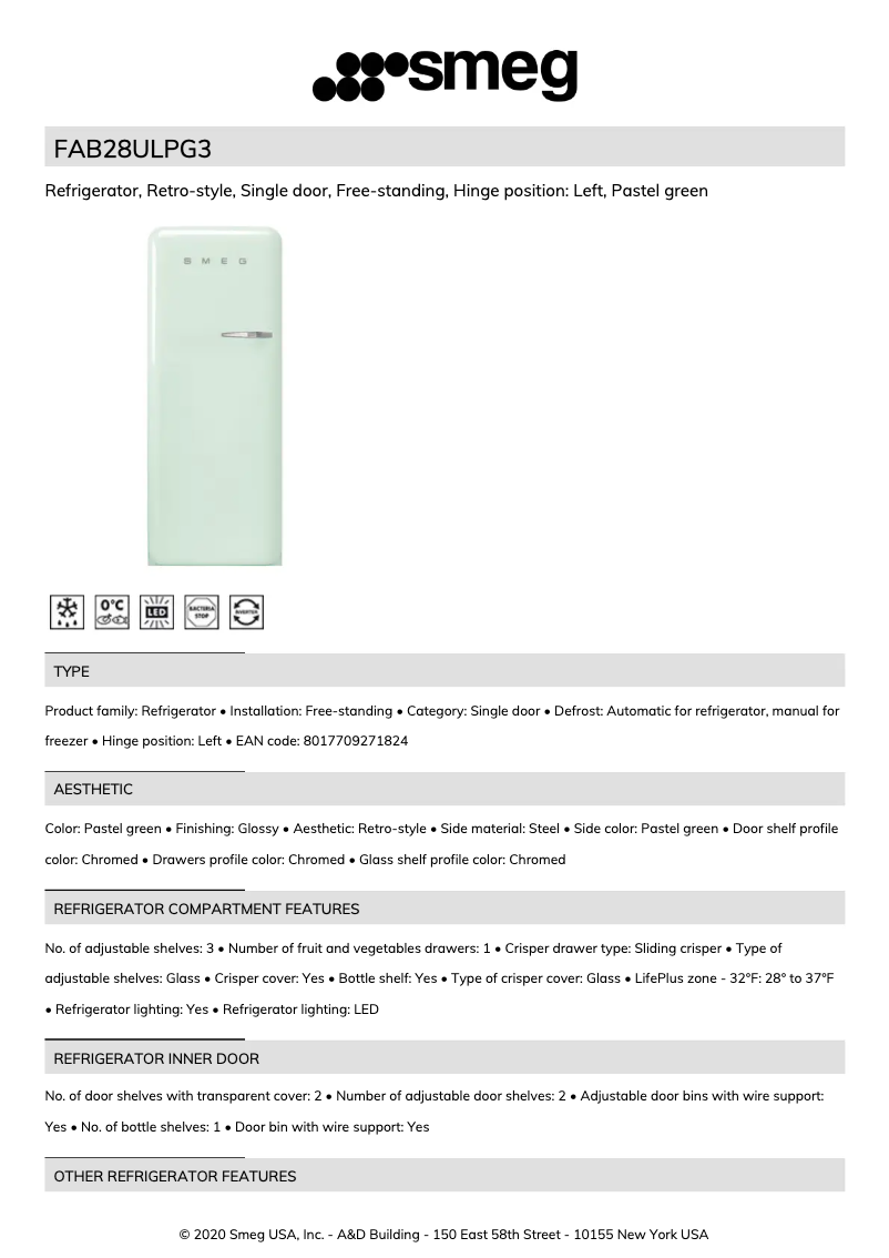 First page image of the manual for FAB28ULPG3