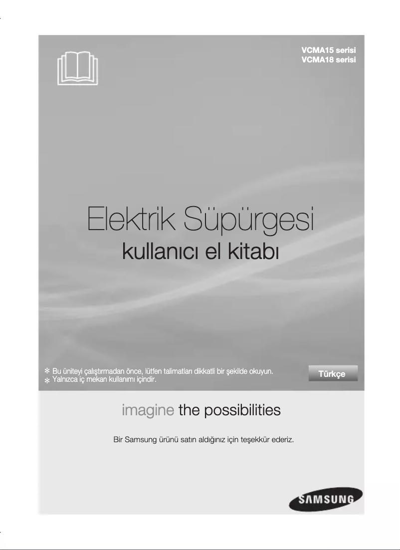 Page 1 of the manual User Manual Samsung VCMA18AV