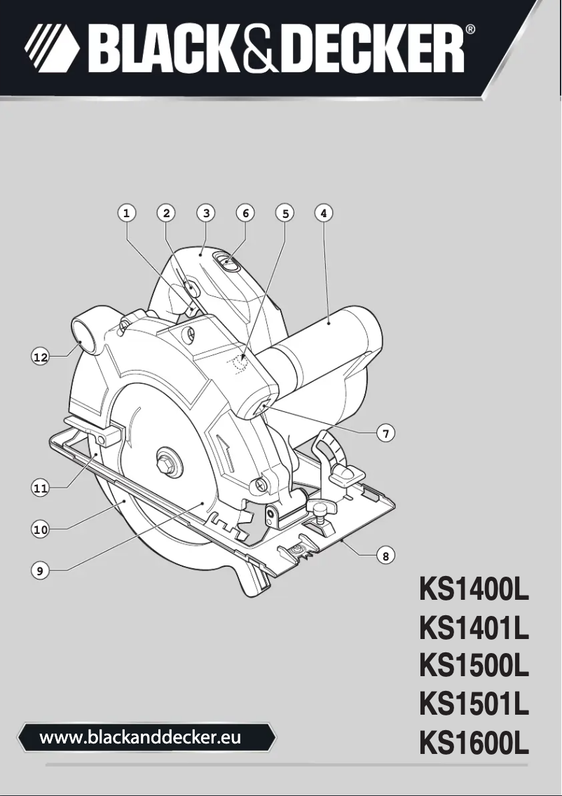 First page image of the manual for KS1600LK