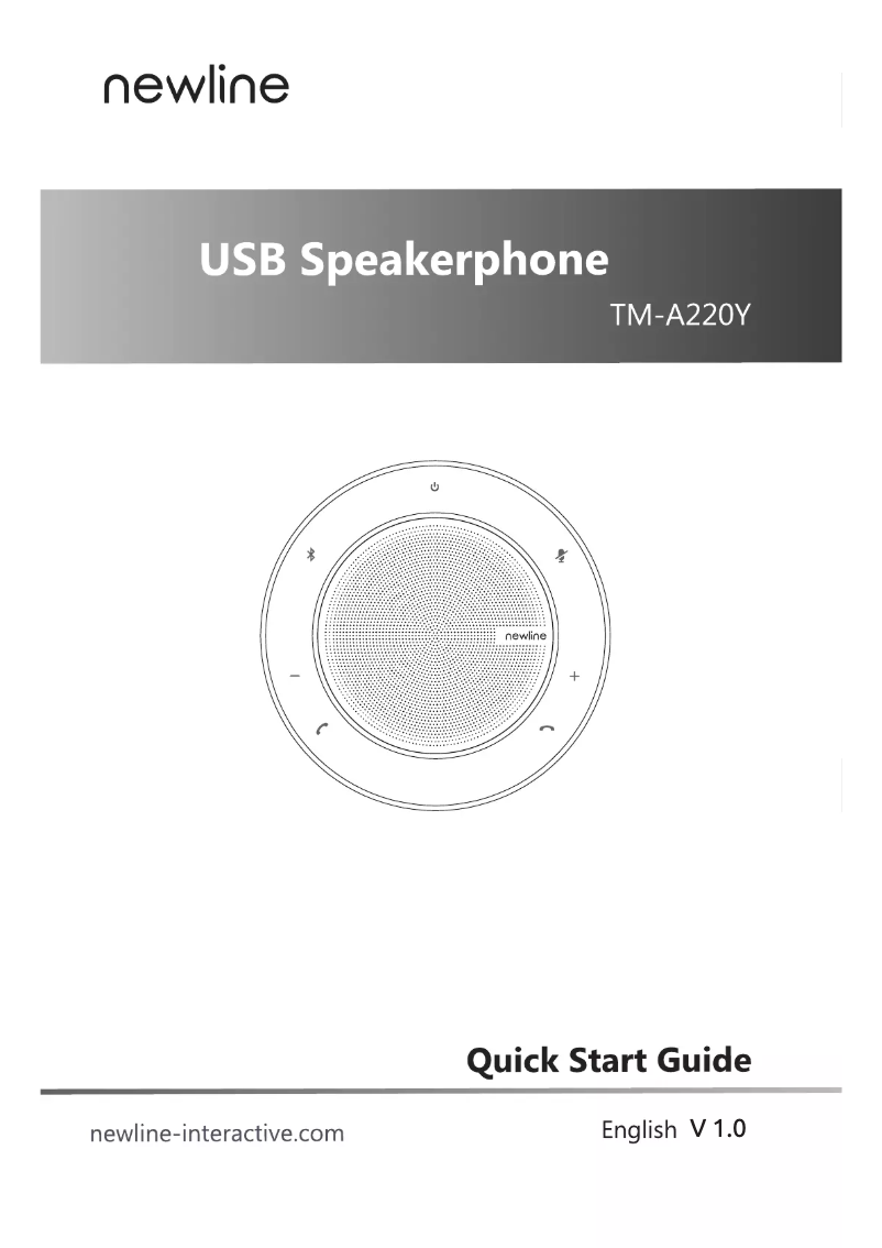 Page 1 of the manual User Manual Newline Meet Cam Set TM-A220Y