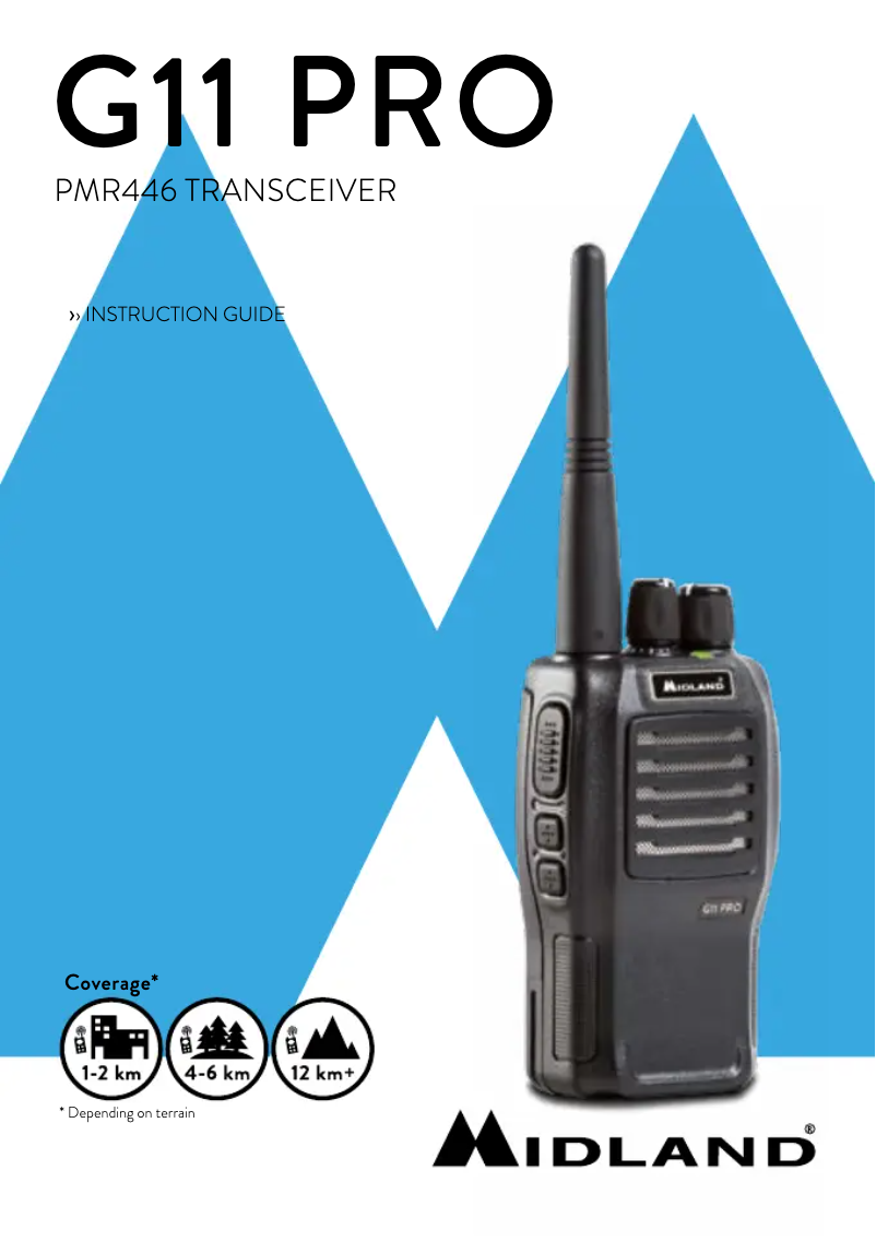Page 1 of the manual User Manual Midland G11 Pro