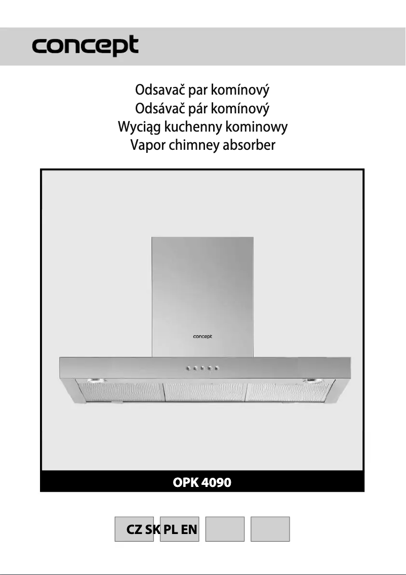 Page 1 of the manual User Manual Concept OPK-4090