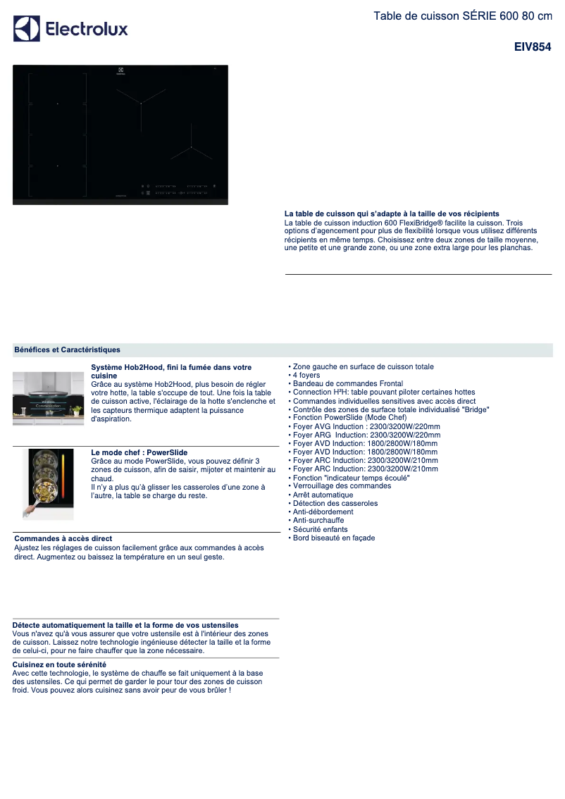 First page image of the manual for EIV854