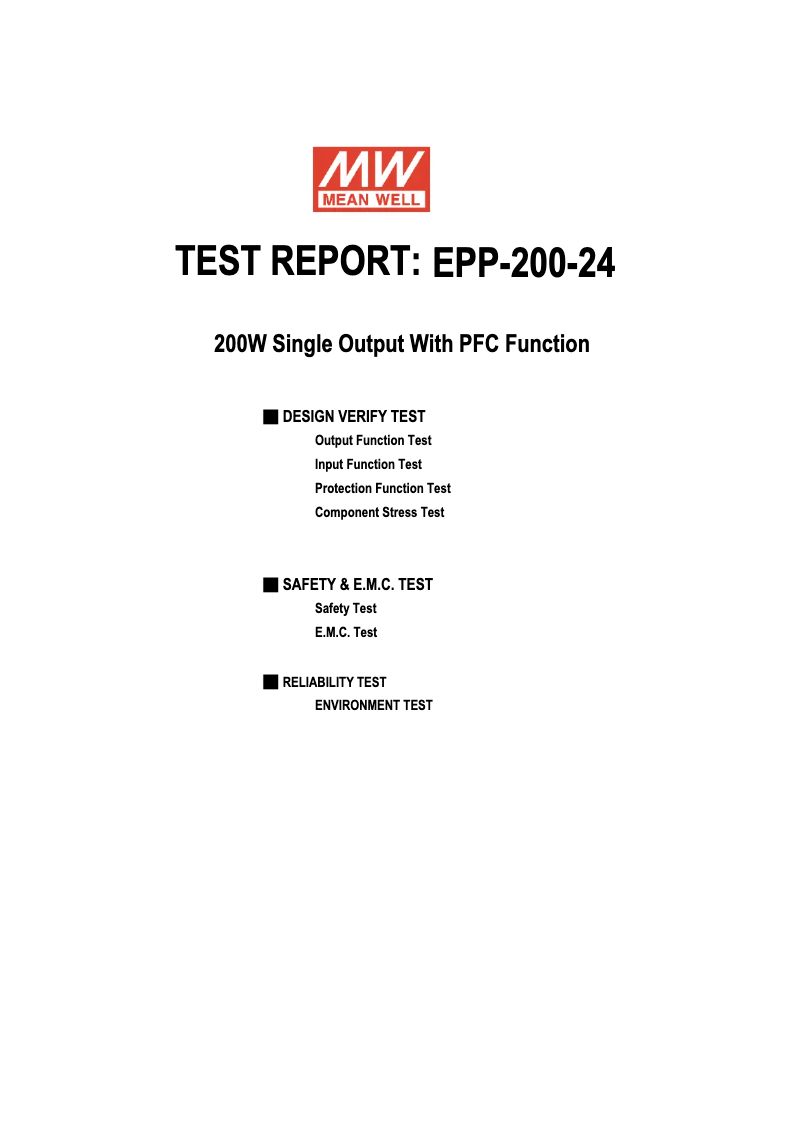 First page image of the manual for EPP-200-24