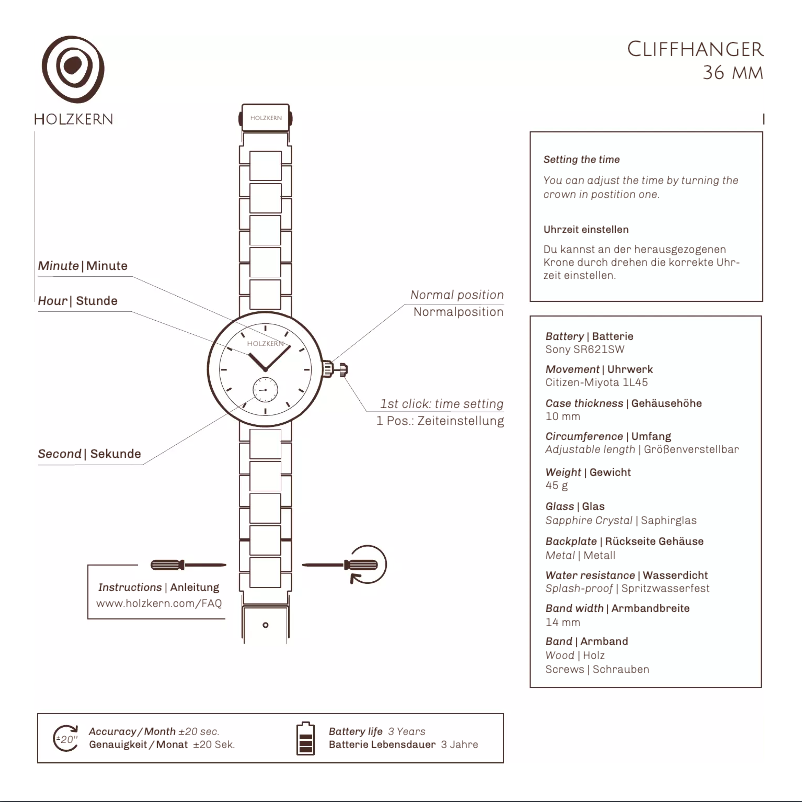 First page image of the manual for Steinen