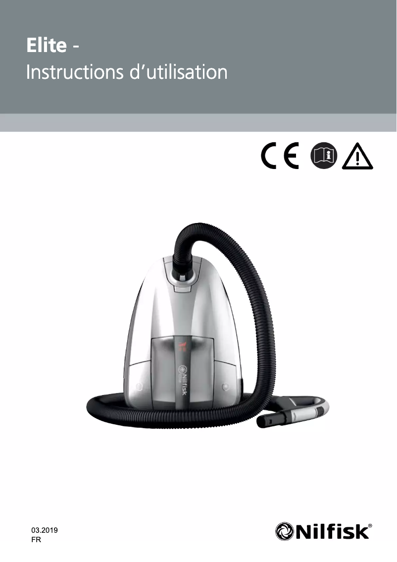 Page 1 of the manual User Manual Nilfisk Elite