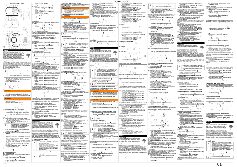Page 1 of the manual User Manual Topcom KS-4242