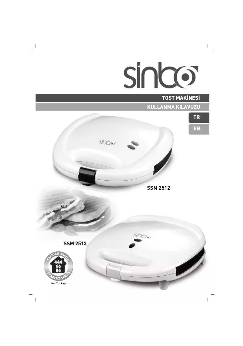 Page 1 de la notice Manuel utilisateur Sinbo SSM 2513