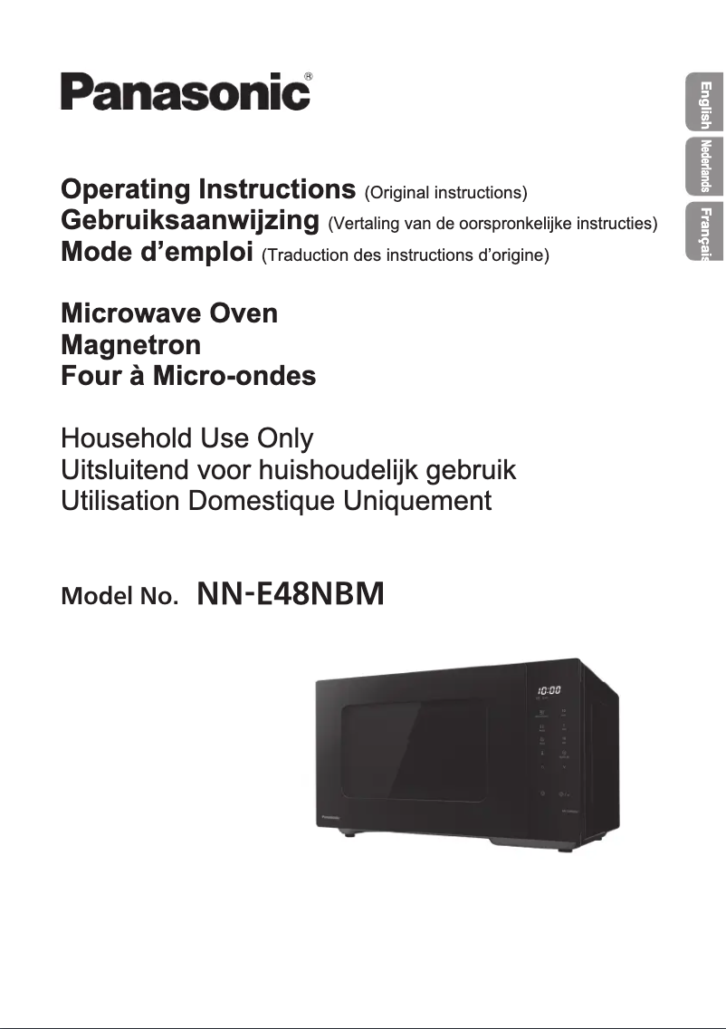 First page image of the manual for NN-E48NBM