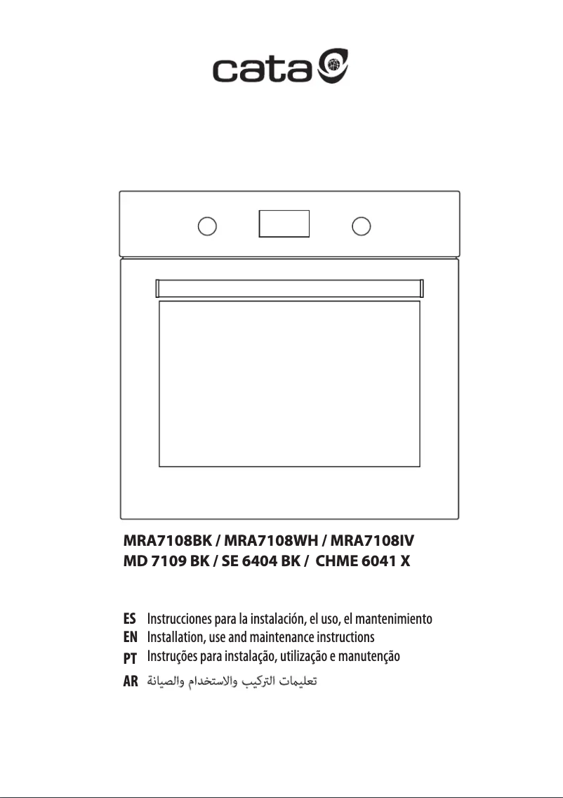 First page image of the manual for MRA 7108 BK