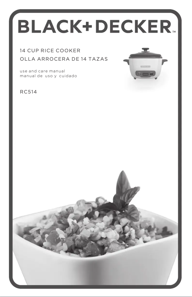 Page 1 of the manual User Manual Black & Decker RC514