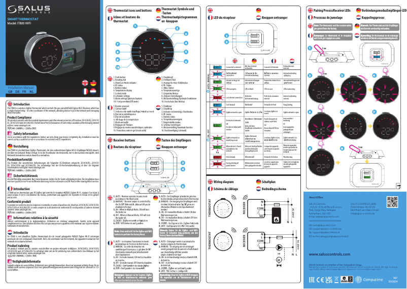 First page image of the manual for IT800 WIFI