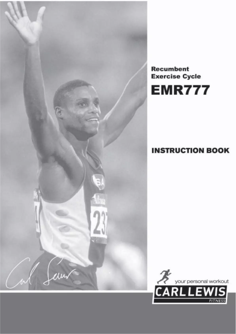 First page image of the manual for EMR777