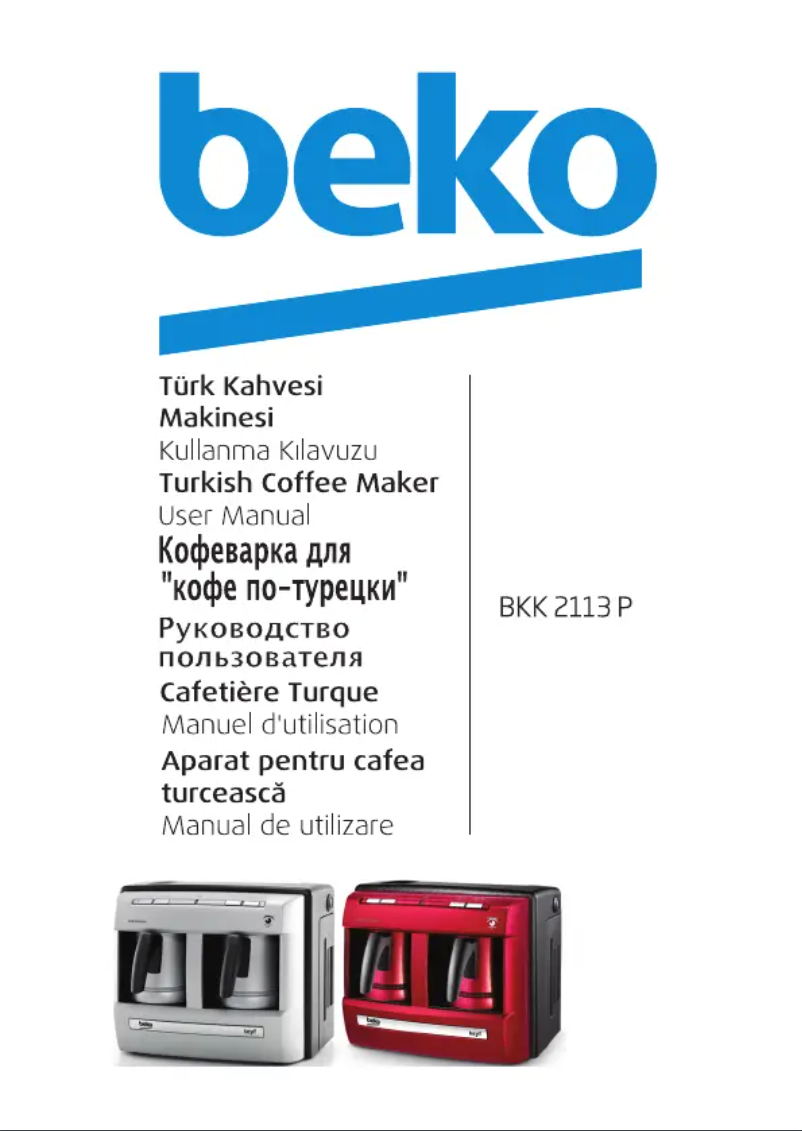 Page 1 of the manual User Manual Beko BKK 2113 P