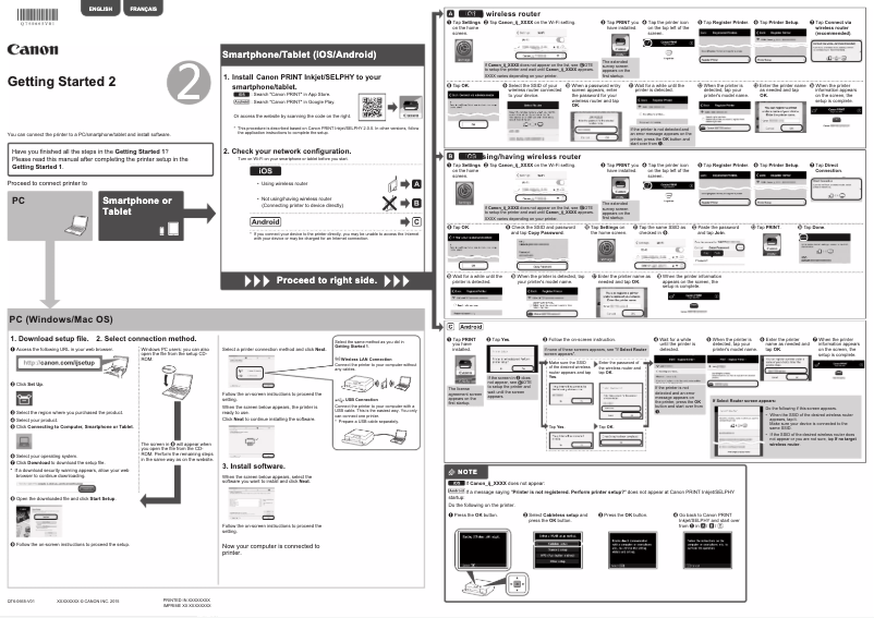 First page image of the manual for Pixma MG5740