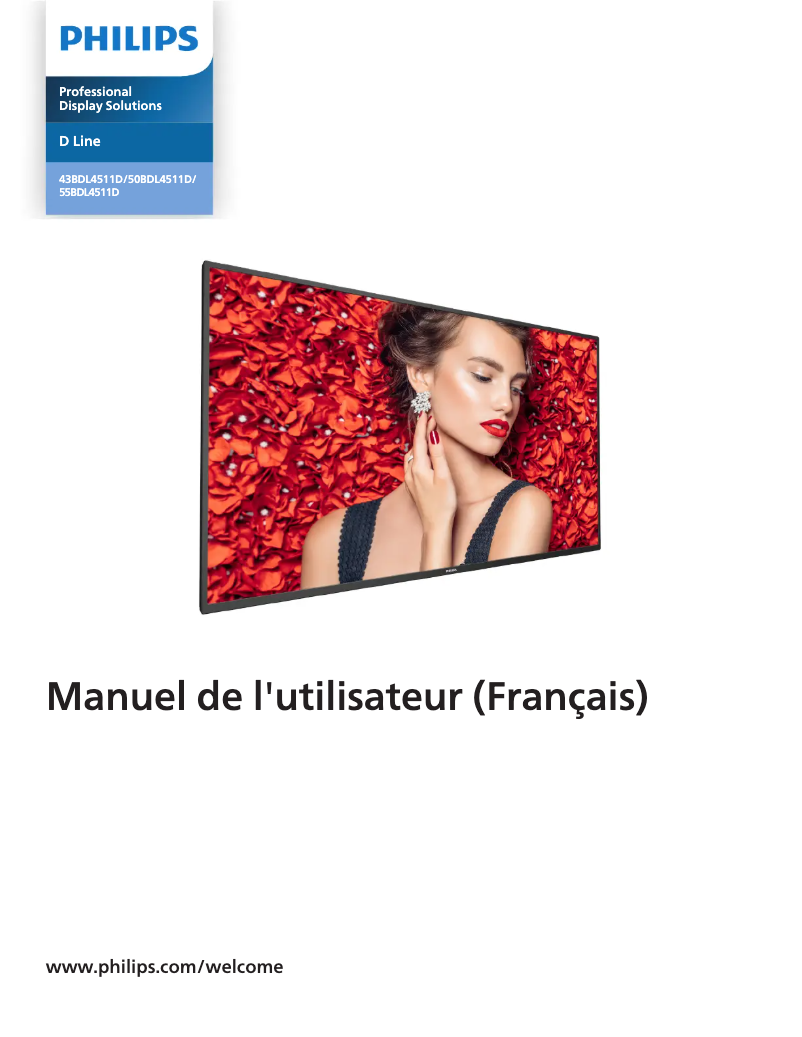 First page image of the manual for 55BDL4511D