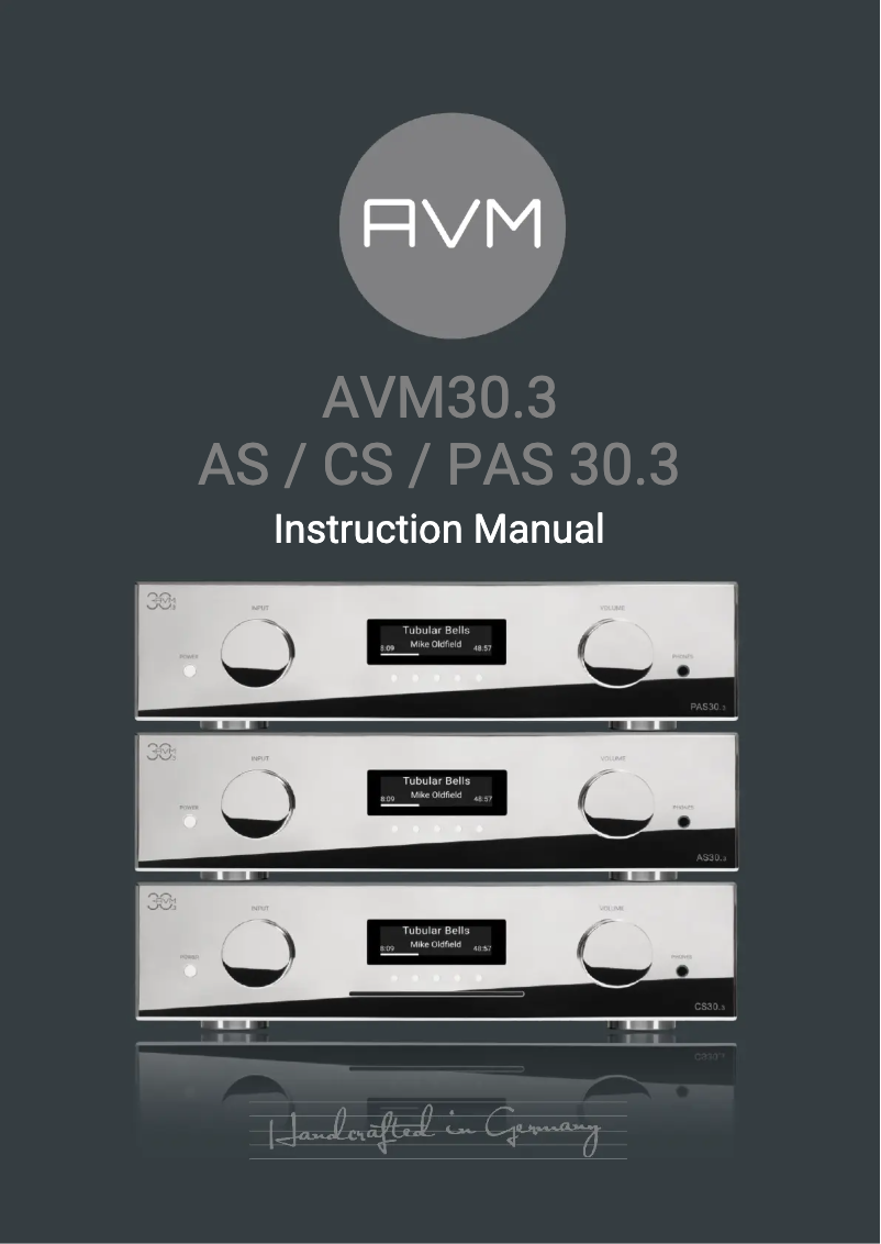 First page image of the manual for PAS 30.3