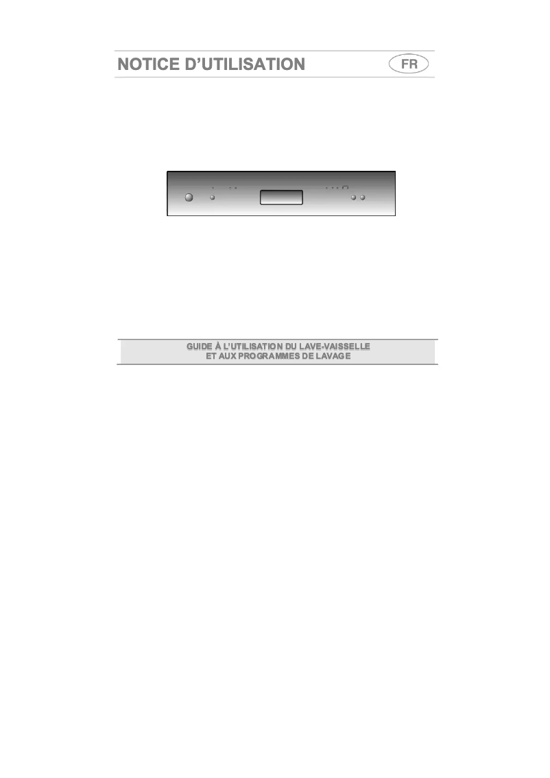 Page 1 of the manual User Manual Smeg LVS1255S1