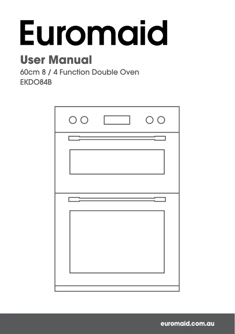 First page image of the manual for EKDO84B