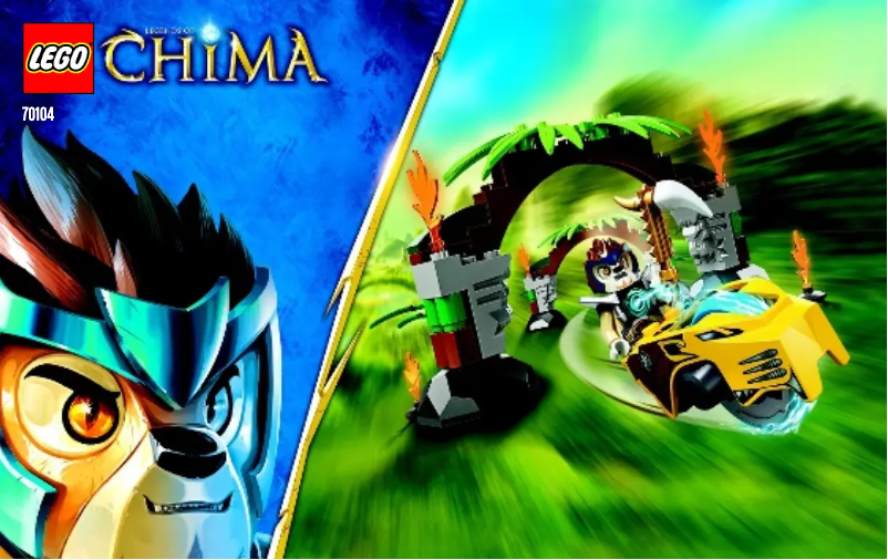 First page image of the manual for Chima 70104