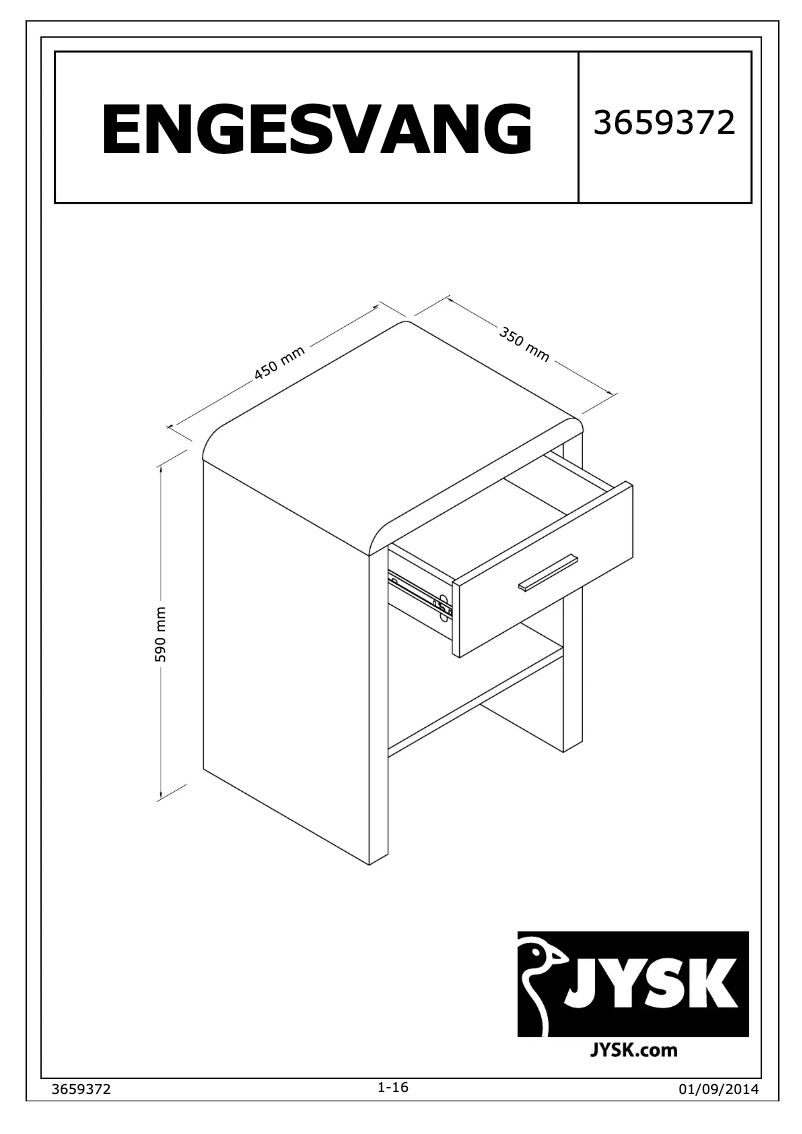First page image of the manual for Engesvang