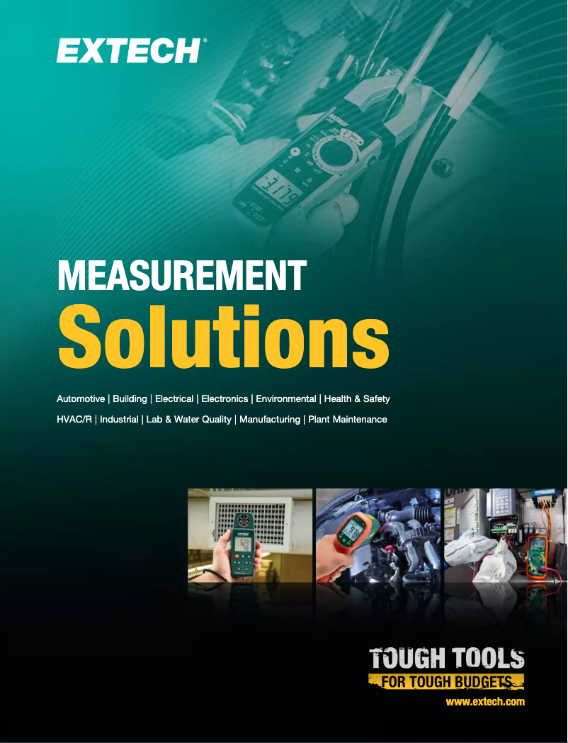 Page 1 of the manual Brochure Extech 382200