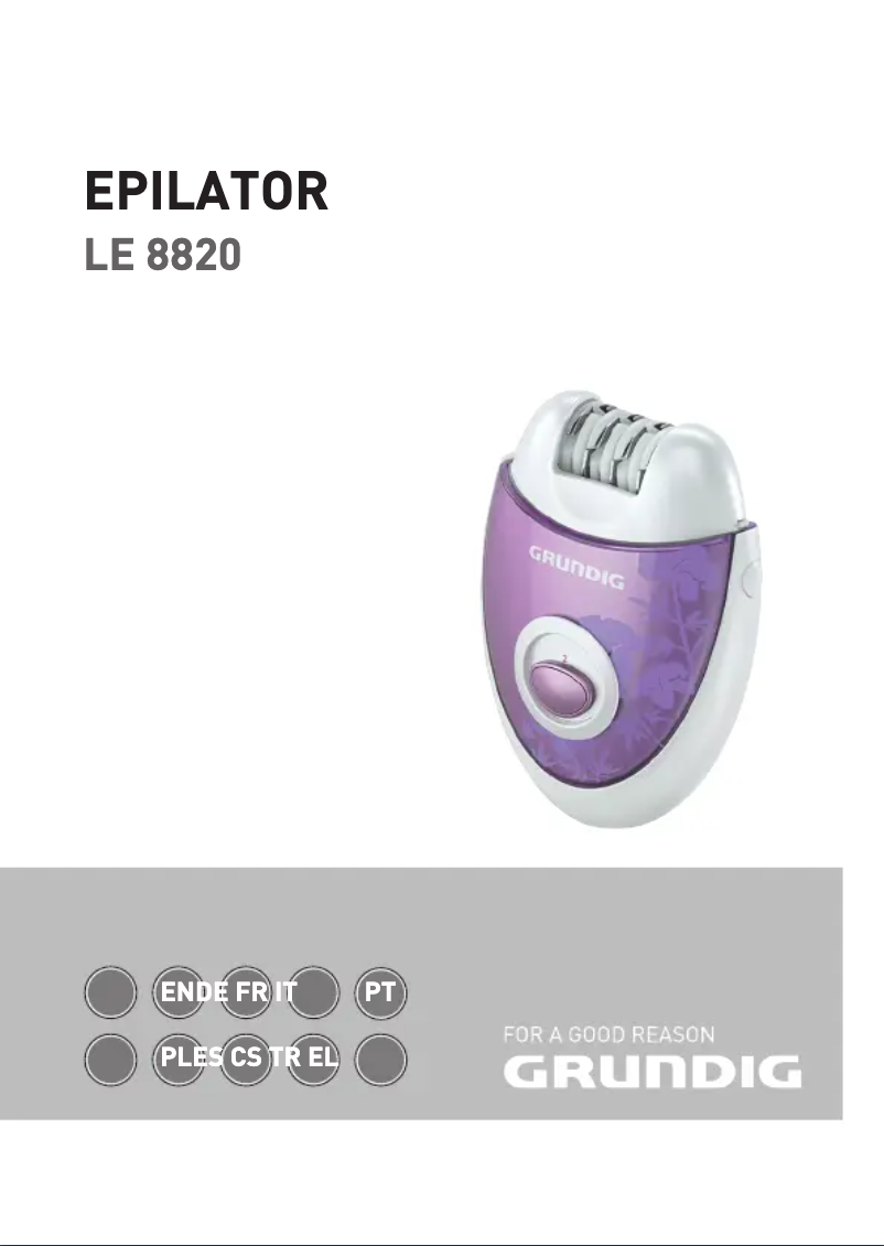 Page 1 of the manual User Manual Grundig LE 8820