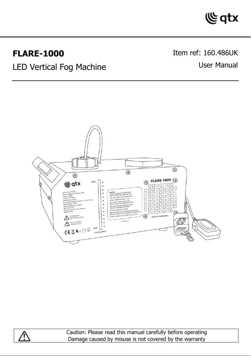 First page image of the manual for FLARE-1000