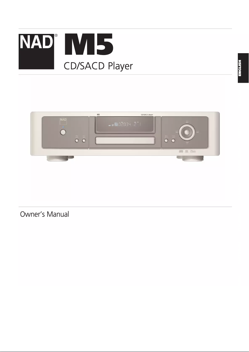 First page image of the manual for M5