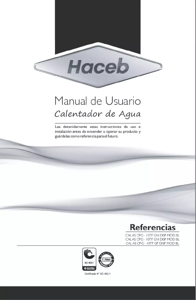 First page image of the manual for Assento CPG-10TF DISP MOD BL