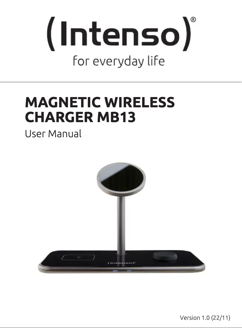 First page image of the manual for MB13