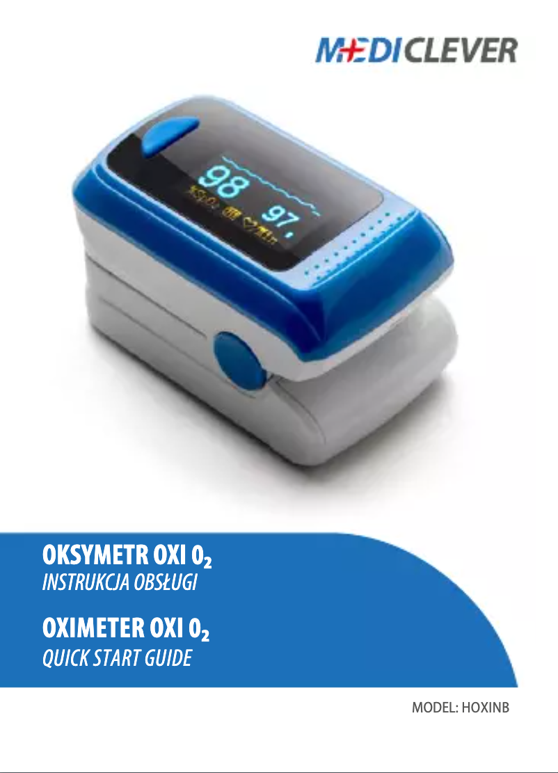 First page image of the manual for OXI O2