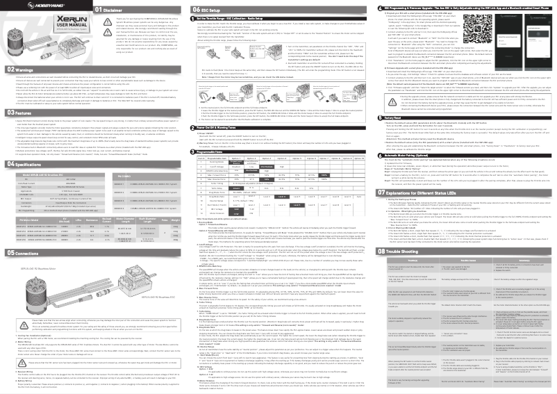 Page 1 of the manual User Manual Hobbywing XERUN AXE 540L R2