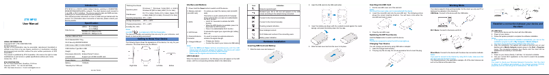 Page 1 of the manual User Manual ZTE MF62