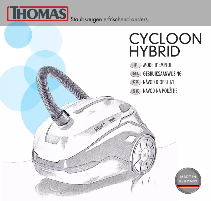 Page 1 of the manual User Manual Thomas Cycloon Hybrid