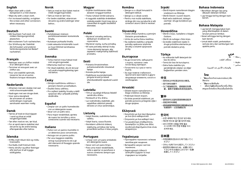 Page 1 of the manual User Manual Ikea HEMNES 402.495.60