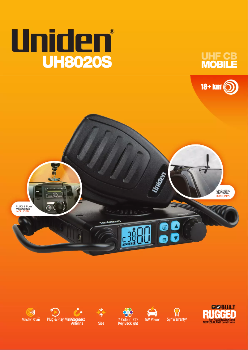 First page image of the manual for UH8020S