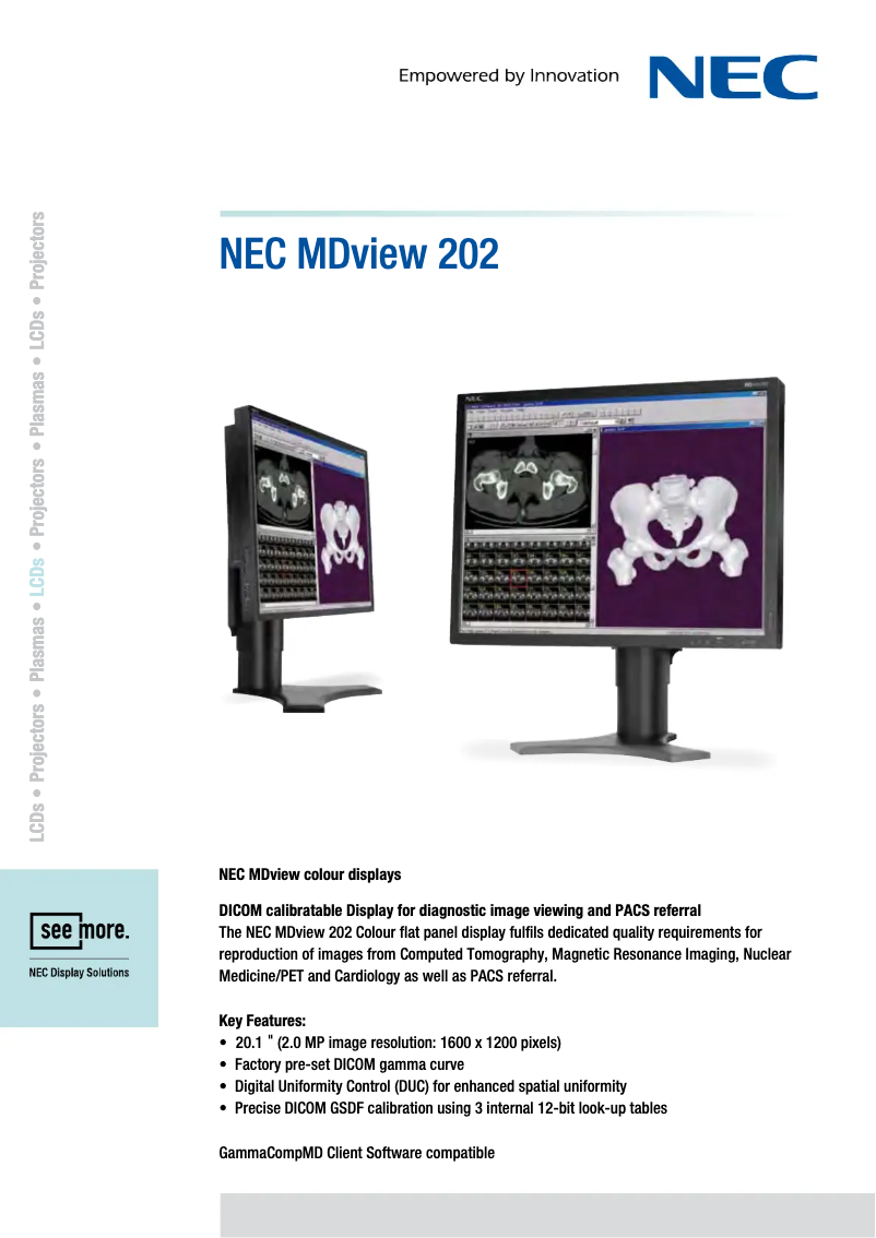 First page image of the manual for MDview 202