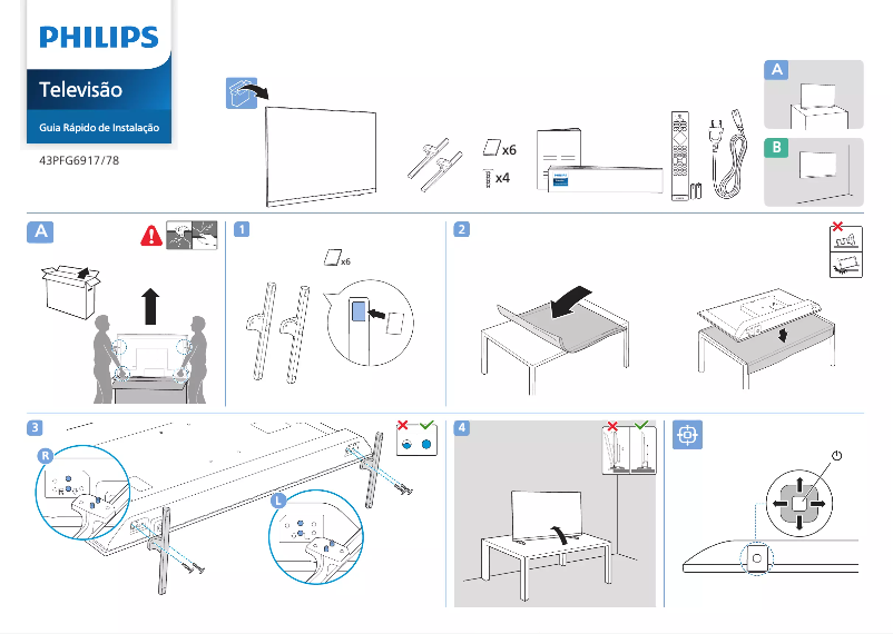 First page image of the manual for 43PFG6917
