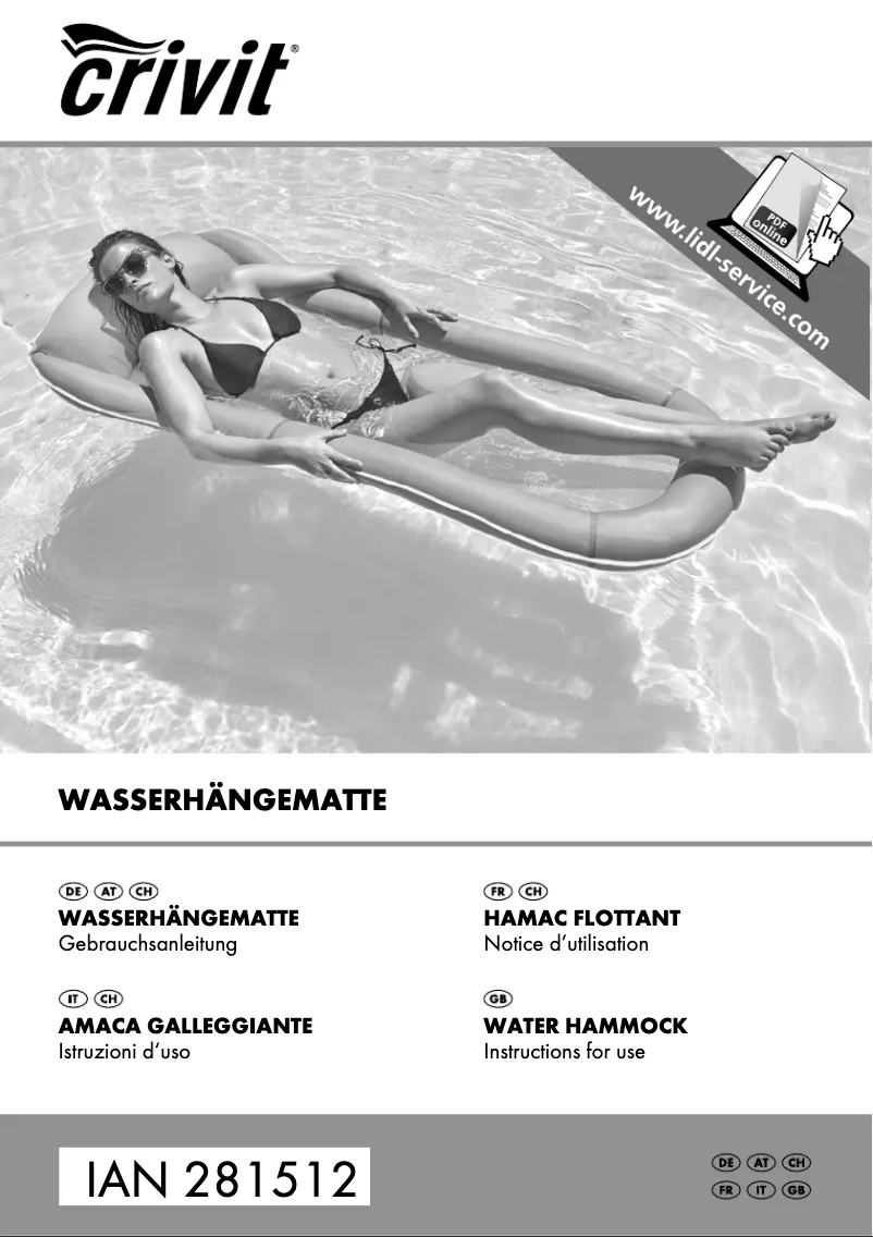 Page 1 of the manual User Manual Crivit IAN 281512