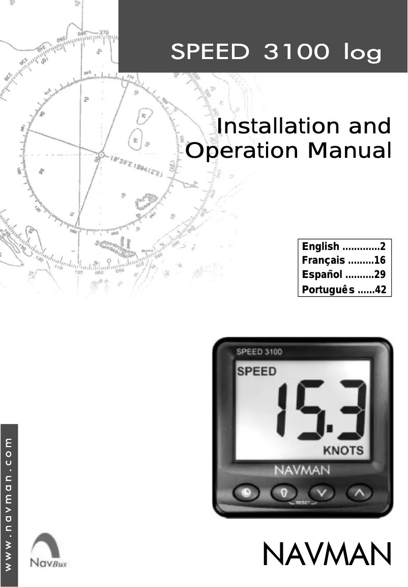 First page image of the manual for Speed 3100