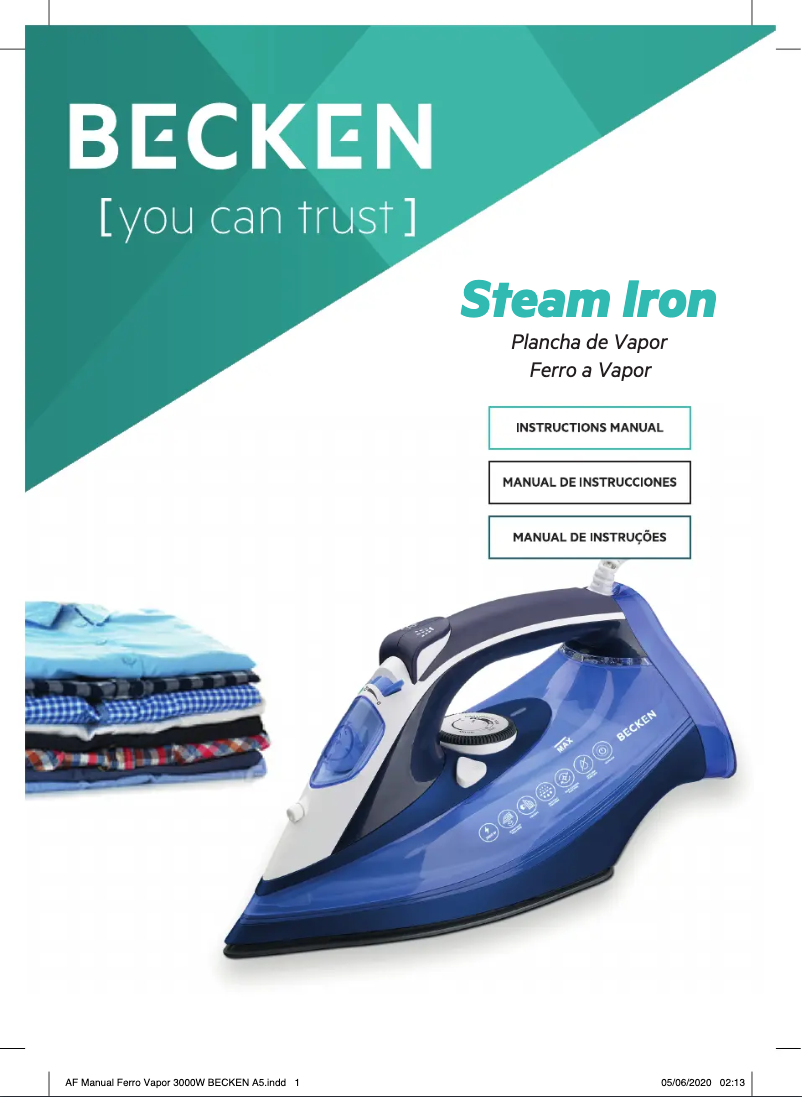 Page 1 of the manual User Manual Becken BSI3860