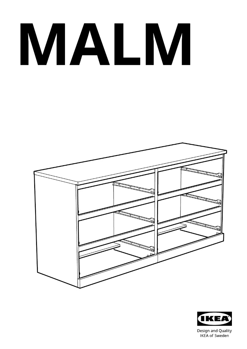 Page 1 of the manual User Manual Ikea MALM 503.546.64