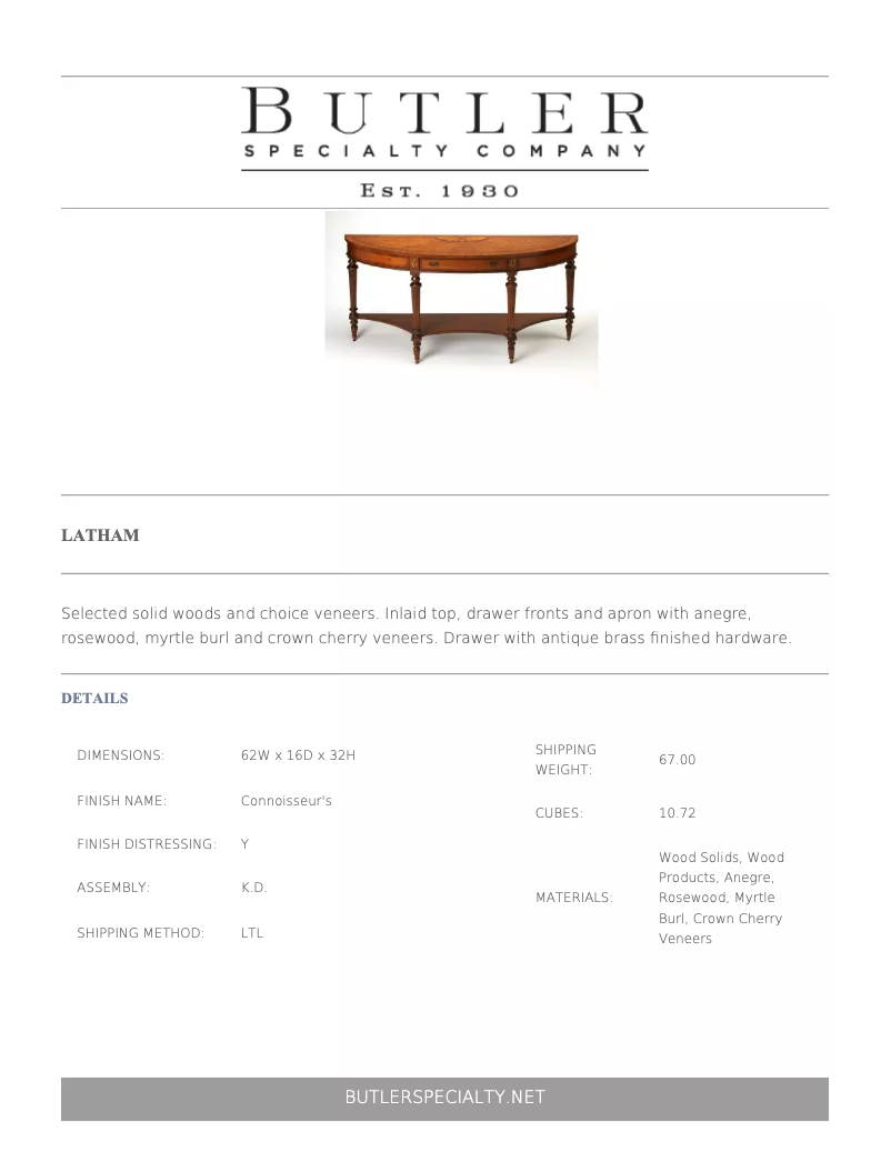 First page image of the manual for Latham 1510090