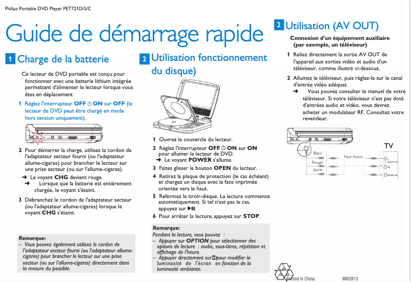 First page image of the manual for PET721D