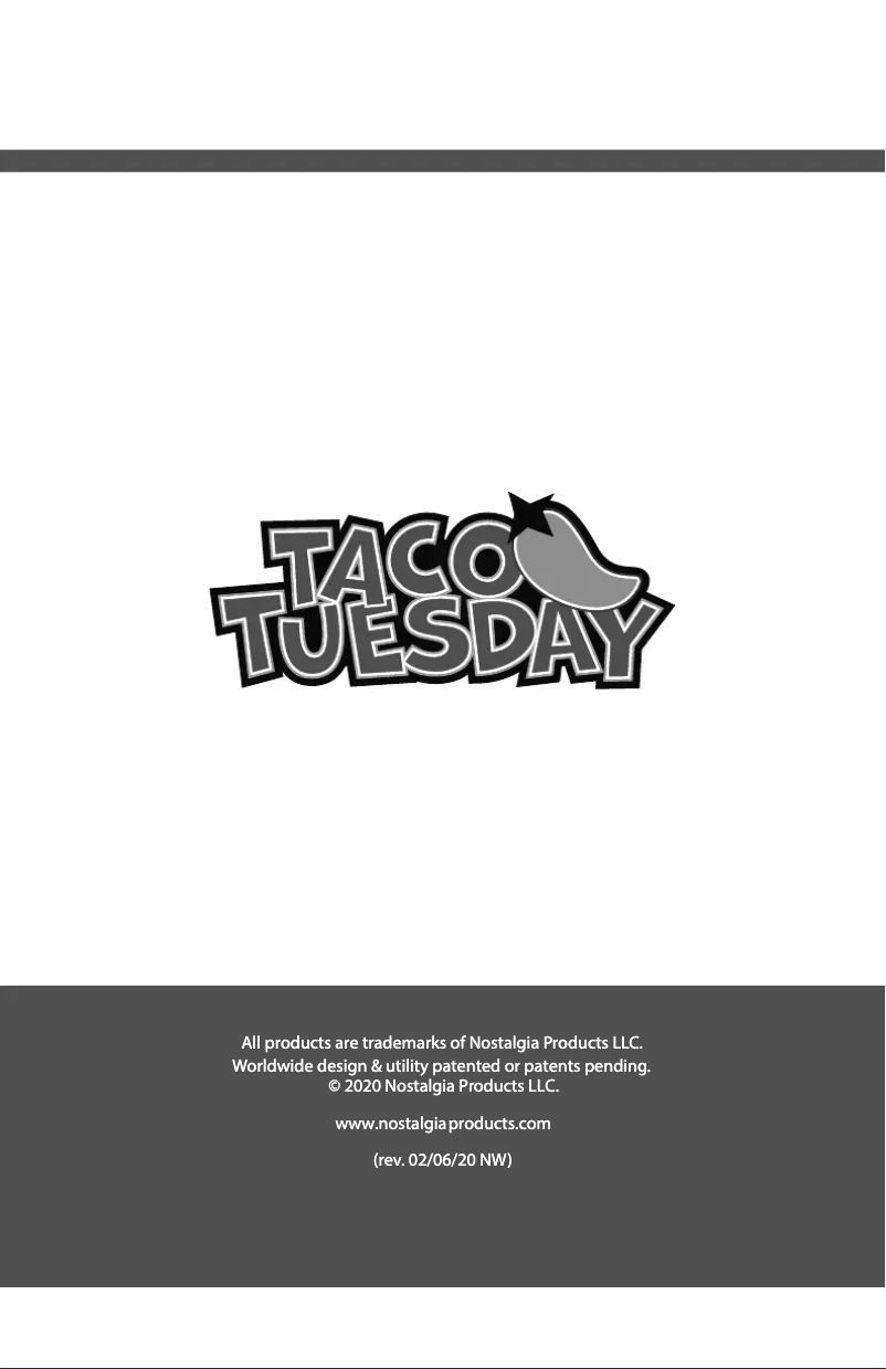 Page 1 of the manual User Manual Taco Tuesday TTFB4LG