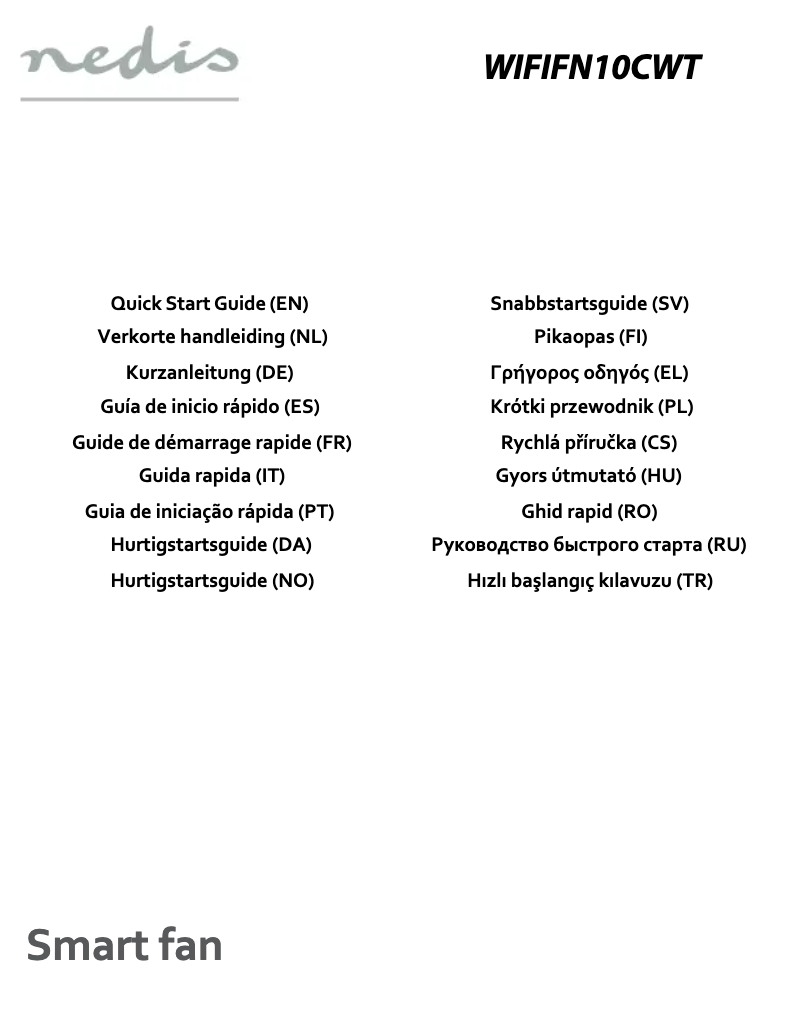 First page image of the manual for WIFIFN10CWT