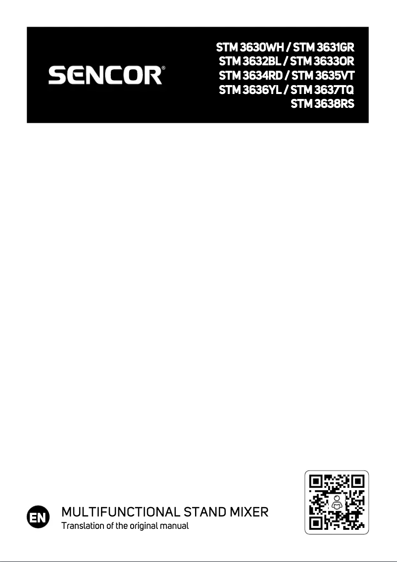 First page image of the manual for STM 3634RD