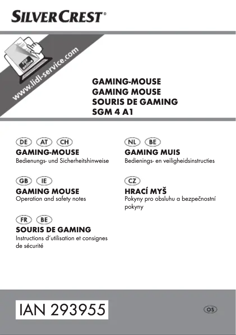 First page image of the manual for SGM 4 A1