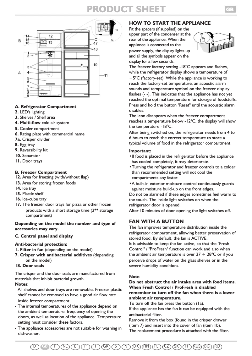 First page image of the manual for WTC 3746 A+NFCX